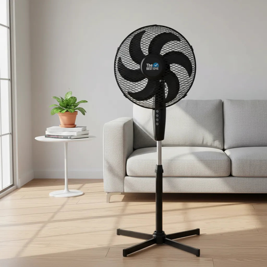 Ventilador de Pedestal The Best One 16 Pulgadas, 6 Aspas, 3 Velocidades - Mod. 7816