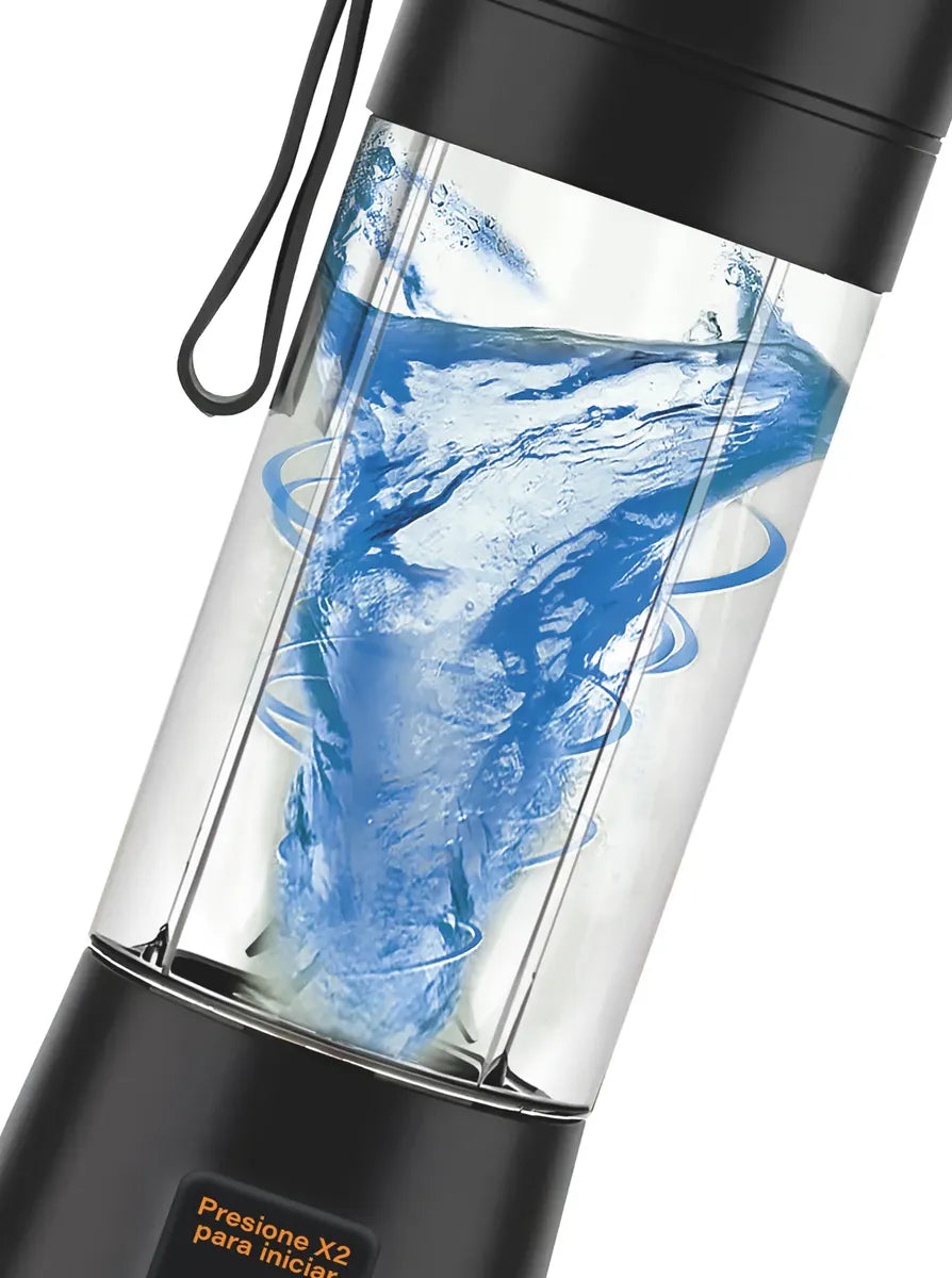 Licuadora Portátil American 1 Velocidad, Vaso de Plástico con Tapa, Puerto USB, Negro -  Mod. 2526