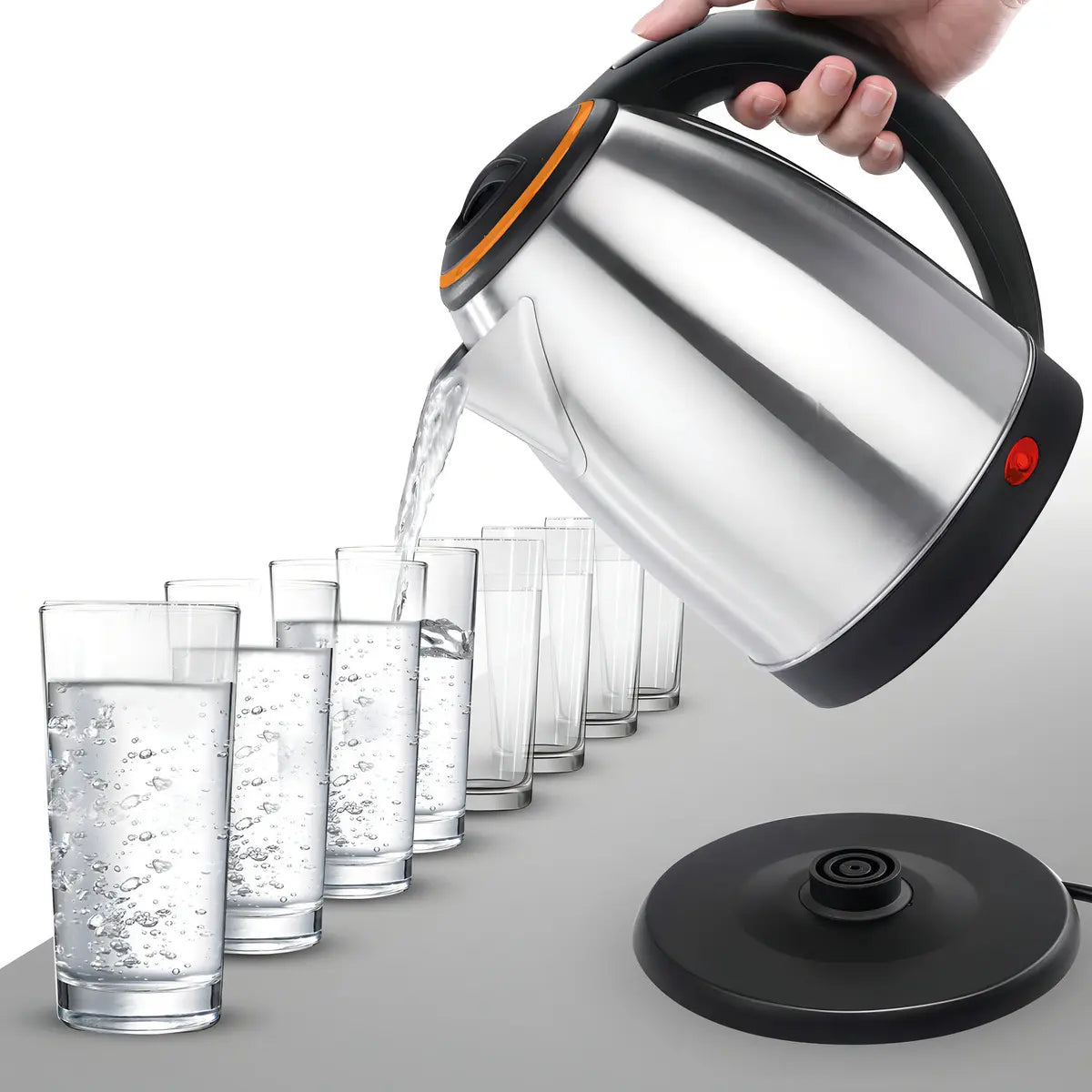 Hervidor de Agua Eléctrico Philco 2 Litros, Acero Inoxidable - Mod. 3009