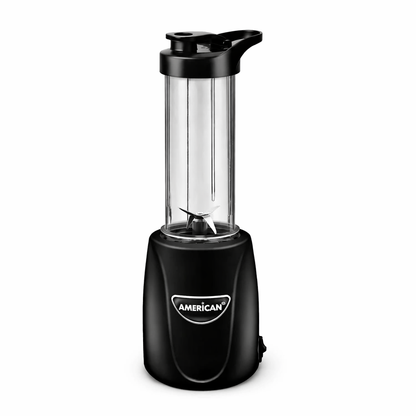 Nutri Procesador American 1 Velocidad, Vaso Sport de Plástico con Tapa, Color Negro - Mod. 4904
