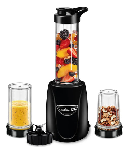 Nutri Procesador American 1 Velocidad, Vaso Sport, Salsero y Picador de Plástico - Mod. 4911