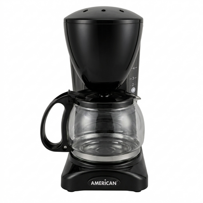 Cafetera American para 6 Tazas, Color Negro - Mod. 6006