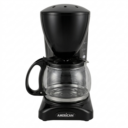 Cafetera American para 6 Tazas, Color Negro - Mod. 6006