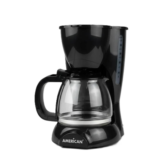 Cafetera American para 12 Tazas, Color Negro - Mod. 6012