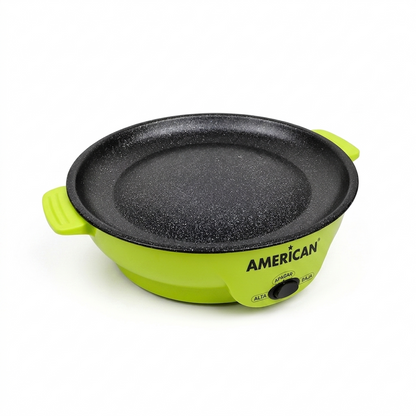 Parrilla Comal Eléctrico American 2 Niveles de Temperatura, Recubrimiento Antiadherente - Mod. 6022