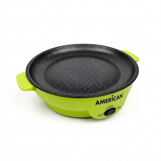 Parrilla Comal Eléctrico American 2 Niveles de Temperatura, Recubrimiento Antiadherente - Mod. 6022