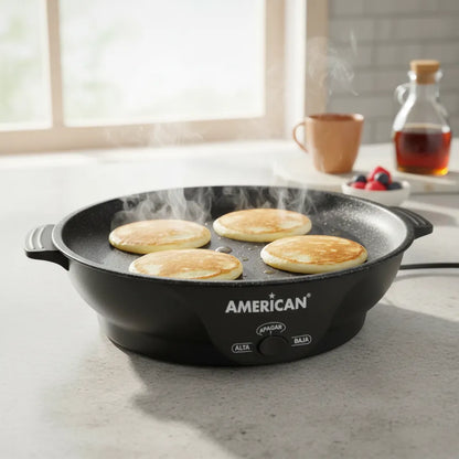 Parrilla Comal Eléctrico American (Variante/Repetición), Recubrimiento Antiadherente - Mod. 6028