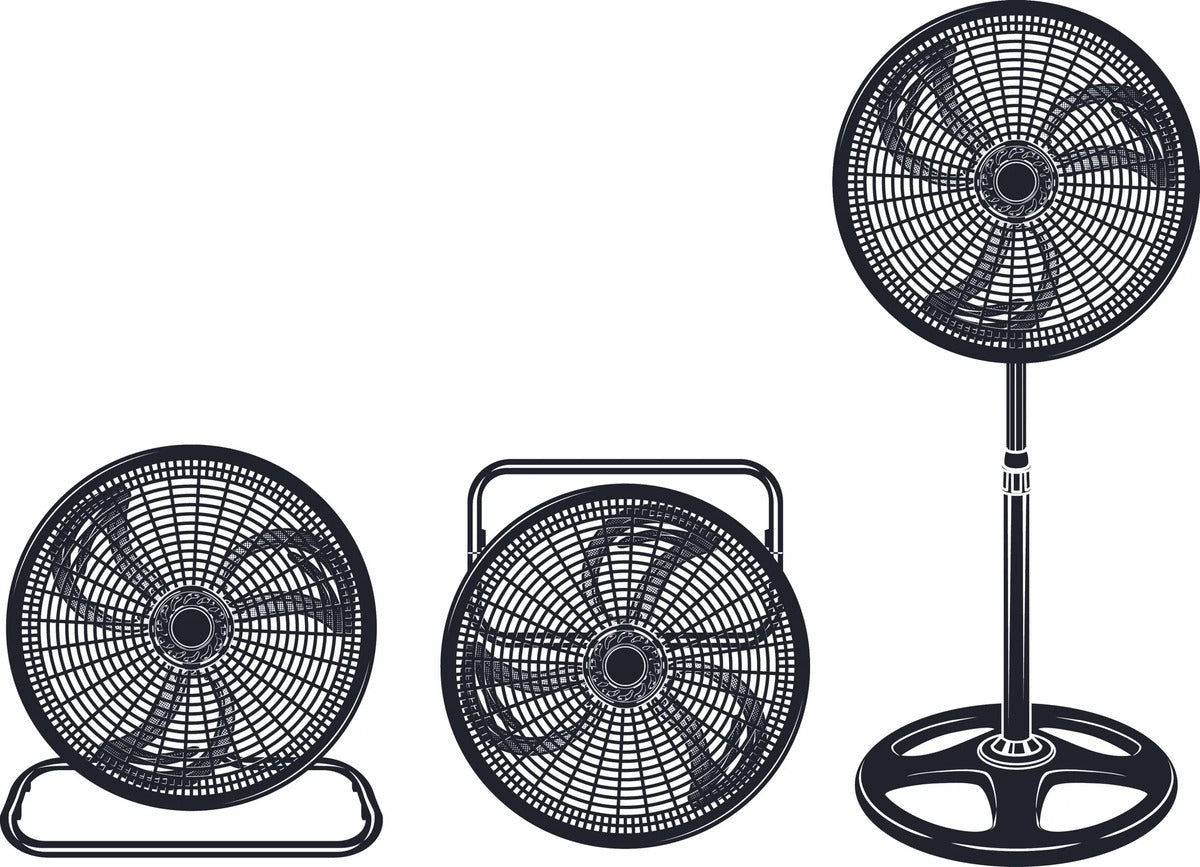 Ventilador de Pedestal The Best One 18 Pulgadas, 3 Aspas, 3 Velocidades - Mod. 7118