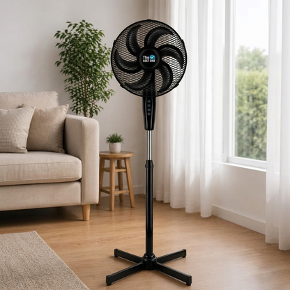 Ventilador de Pedestal The Best One 16 Pulgadas, 6 Aspas, 3 Velocidades - Mod. 7816