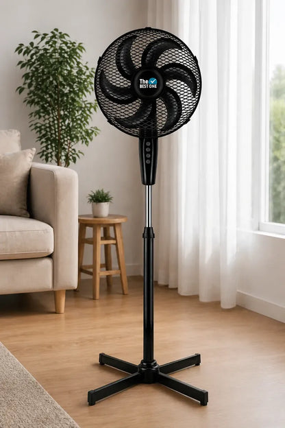 Ventilador de Pedestal The Best One 16 Pulgadas, 6 Aspas, 3 Velocidades - Mod. 7816