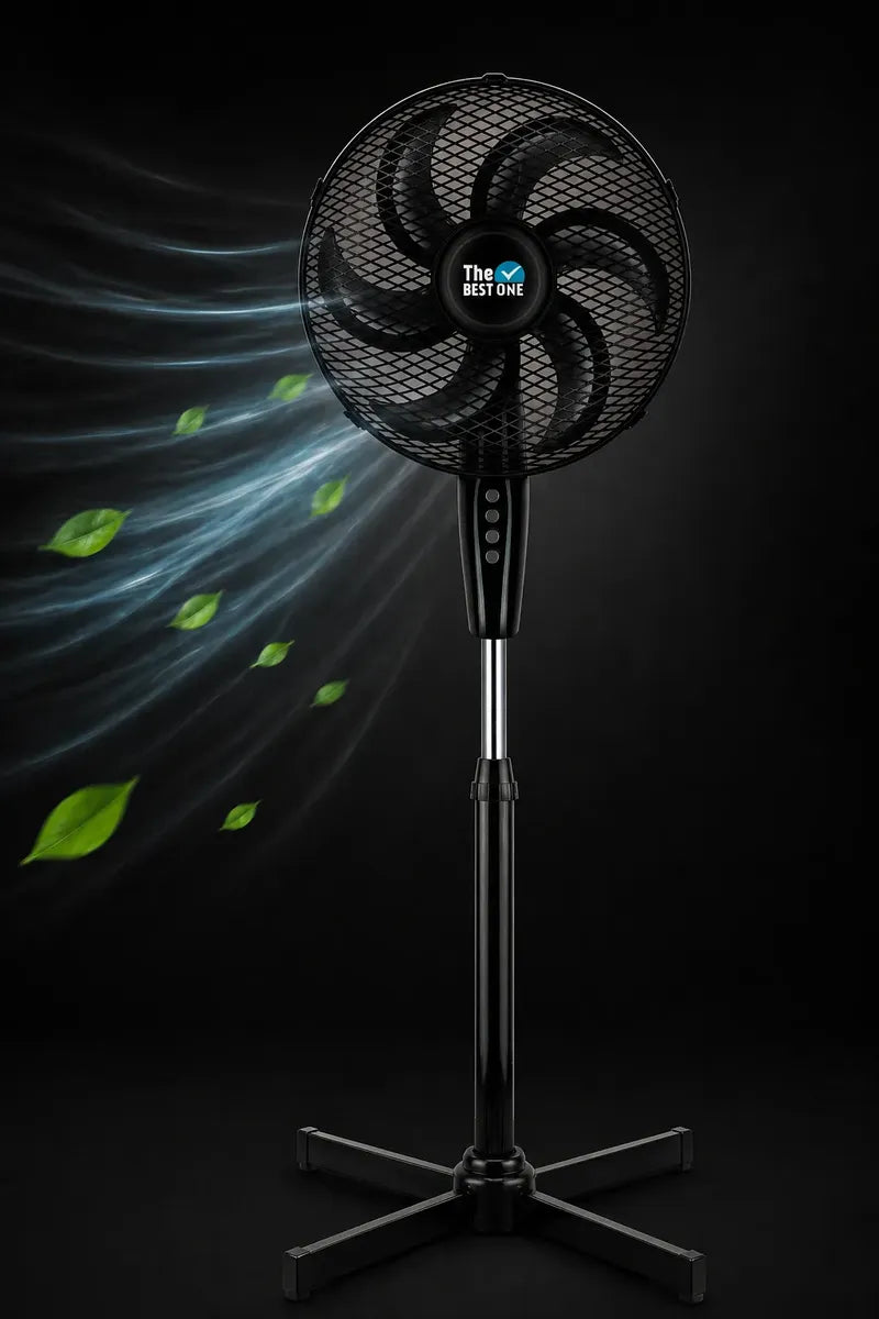 Ventilador de Pedestal The Best One 16 Pulgadas, 6 Aspas, 3 Velocidades - Mod. 7816