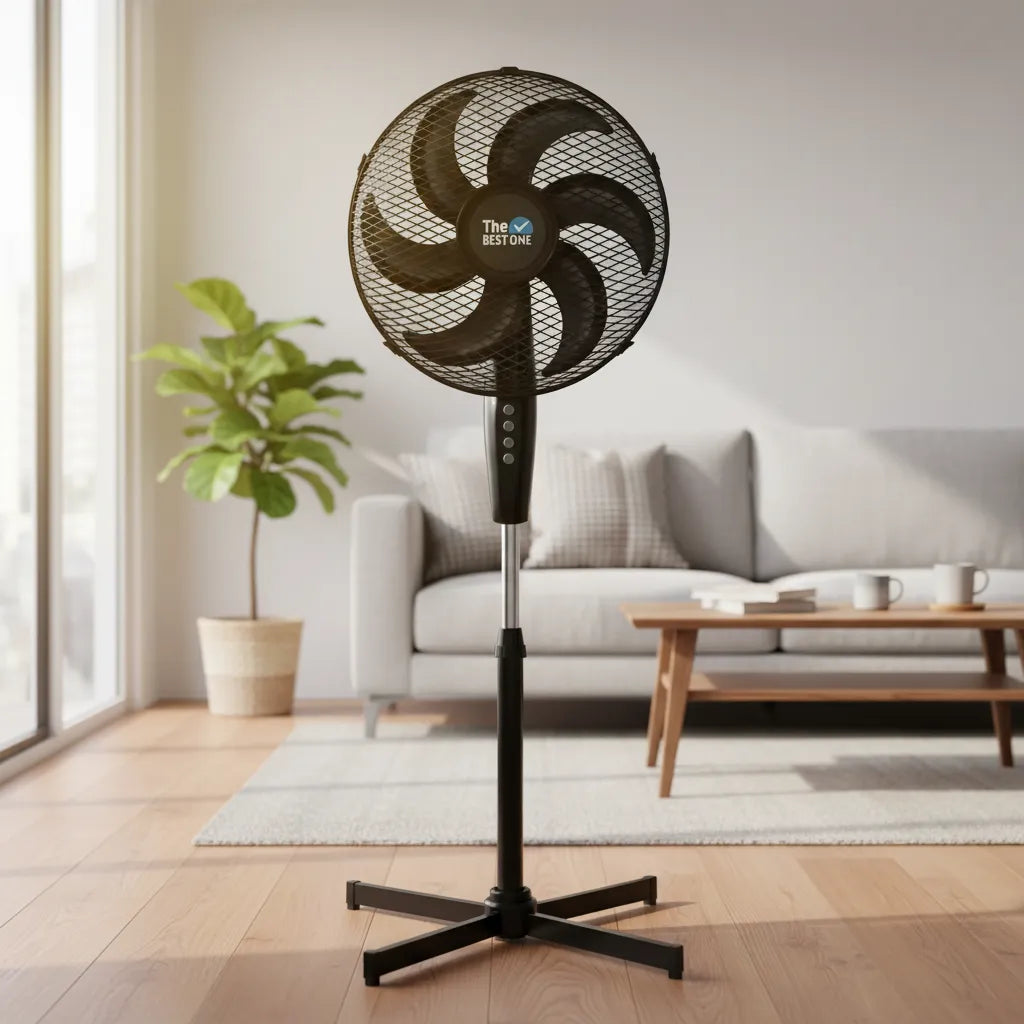 Ventilador de Pedestal The Best One 16 Pulgadas, 6 Aspas, 3 Velocidades - Mod. 7816
