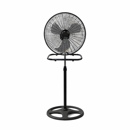 Ventilador American 3 en 1, 18 Pulgadas, 3 Aspas, Rejilla de Plástico, 3 Velocidades, Negro - Mod. 7818