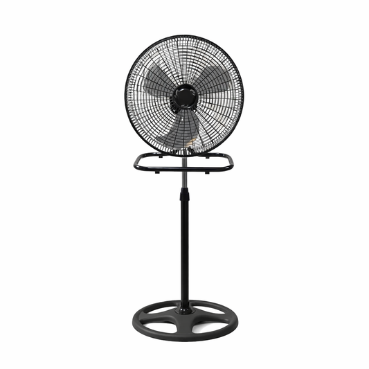 Ventilador American 3 en 1 18 Pulgadas, 3 Aspas, Rejilla de Plástico, 3 Velocidades, Negro - Mod. 7818