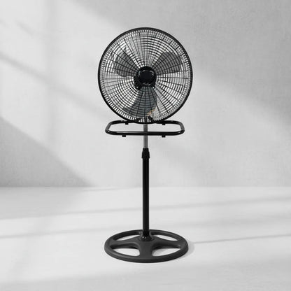 Ventilador American 3 en 1 18 Pulgadas, 3 Aspas, Rejilla de Plástico, 3 Velocidades, Negro - Mod. 7818