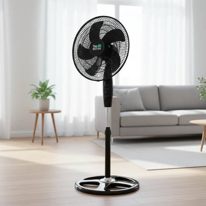 Ventilador de Pedestal The Best One 16 Pulgadas, 5 Aspas, 3 Velocidades - Mod. 7916