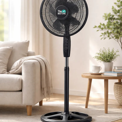 Ventilador de Pedestal The Best One 16 Pulgadas, 5 Aspas, 3 Velocidades - Mod. 7916
