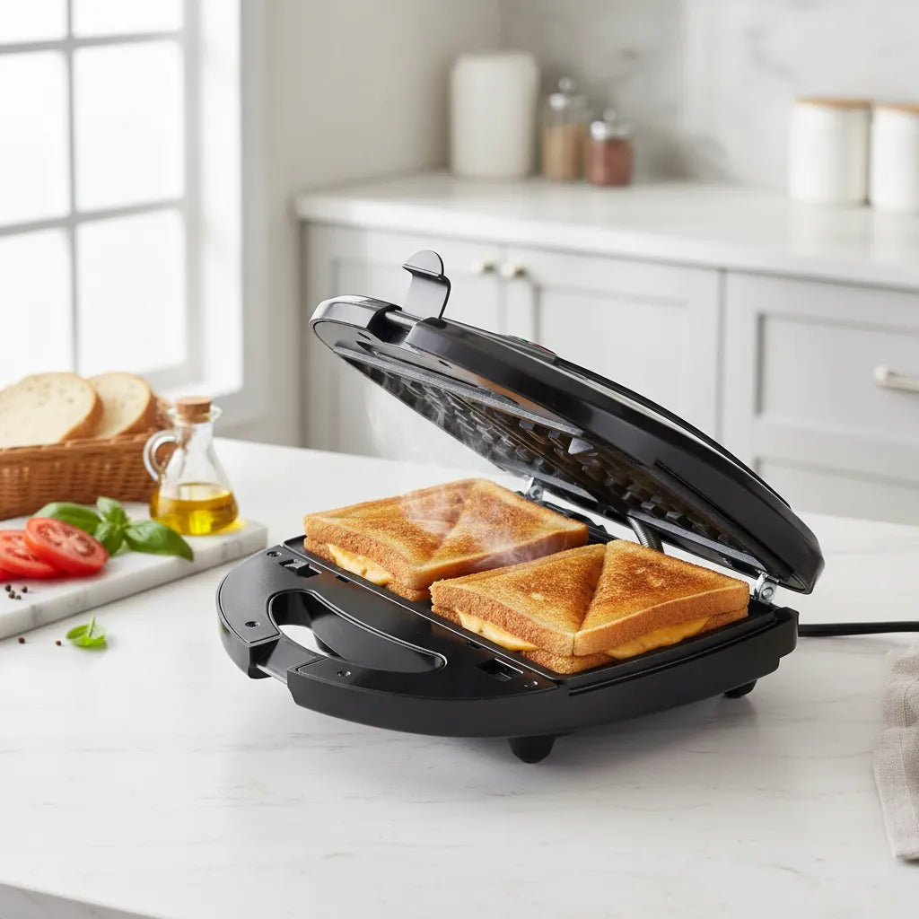 Sandwichera American 3 en 1 Waffles, Sandwich y Asador - Mod. 9983