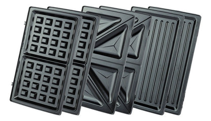 Sandwichera American 3 en 1 Waffles, Sandwich y Asador - Mod. 9983
