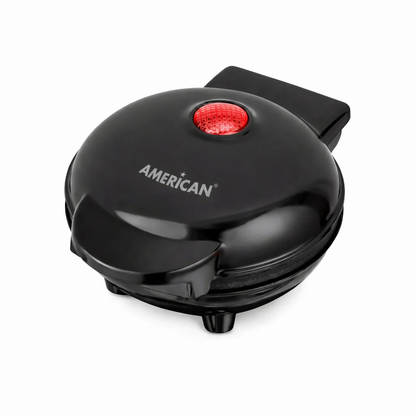 Mini Wafflera American con Platos Antiadherentes e Indicador LED - Mod. 9991