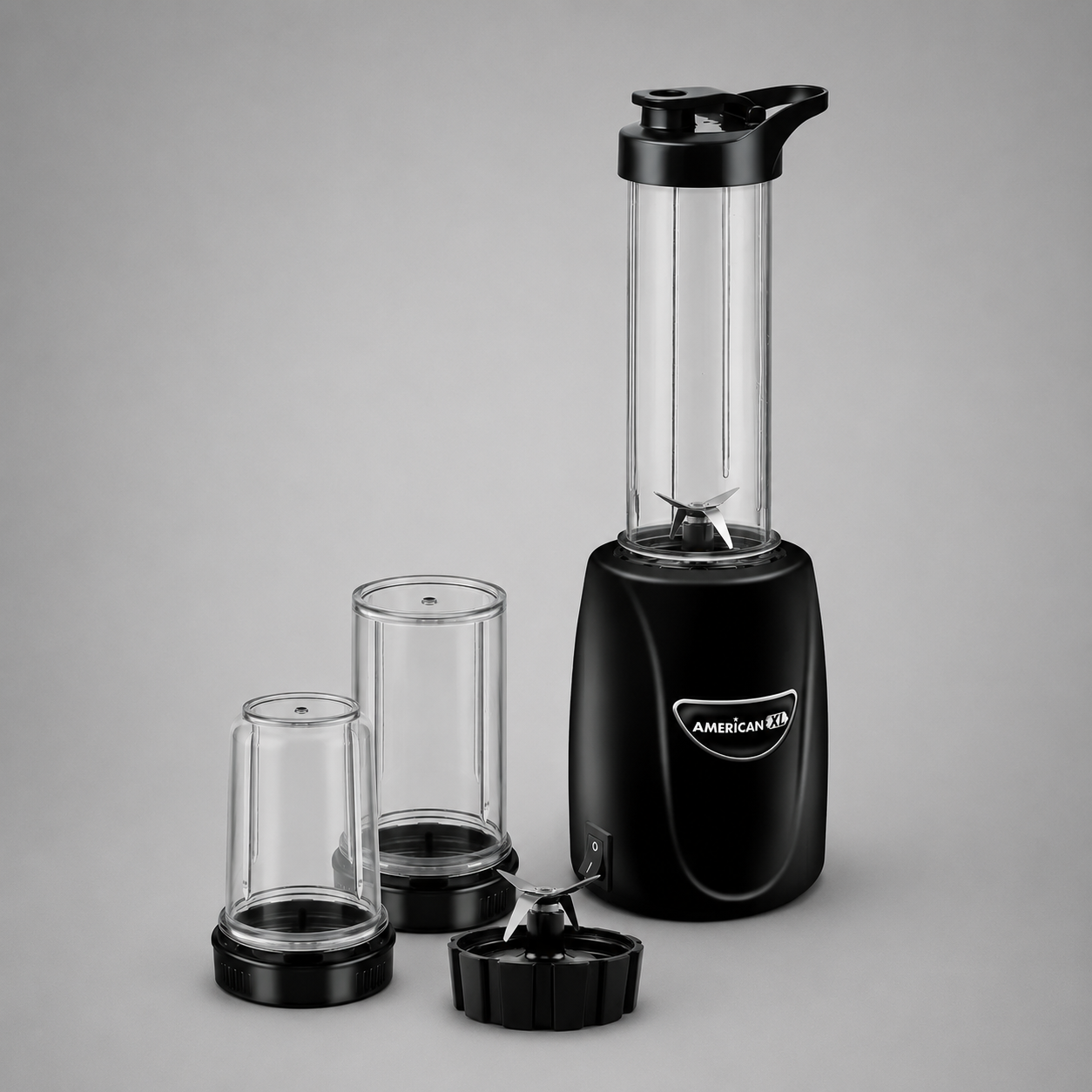 Nutri Procesador American 1 Velocidad, Vaso Sport, Salsero y Picador de Plástico - Mod. 4911