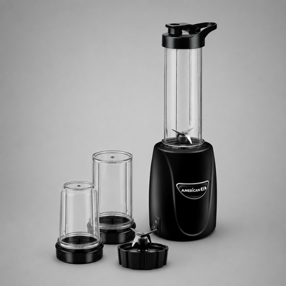 Nutri Procesador American 1 Velocidad, Vaso Sport, Salsero y Picador de Plástico - Mod. 4911