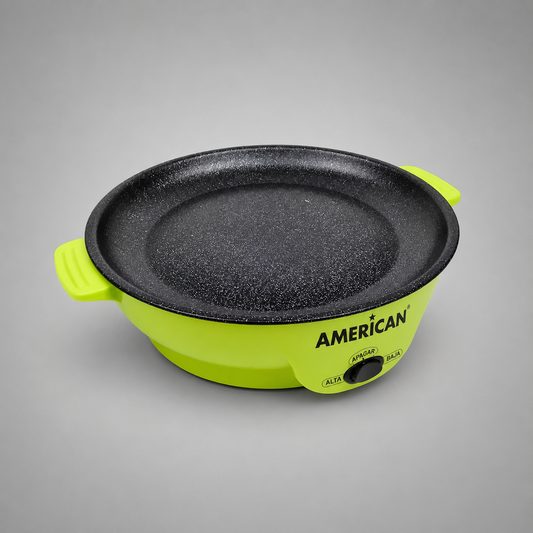 Parrilla Comal Eléctrico American 2 Niveles de Temperatura, Recubrimiento Antiadherente - Mod. 6022