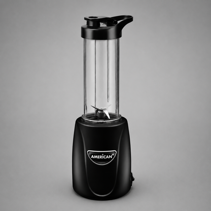 Nutri Procesador American 1 Velocidad, Vaso Sport de Plástico con Tapa, Color Negro - Mod. 4904