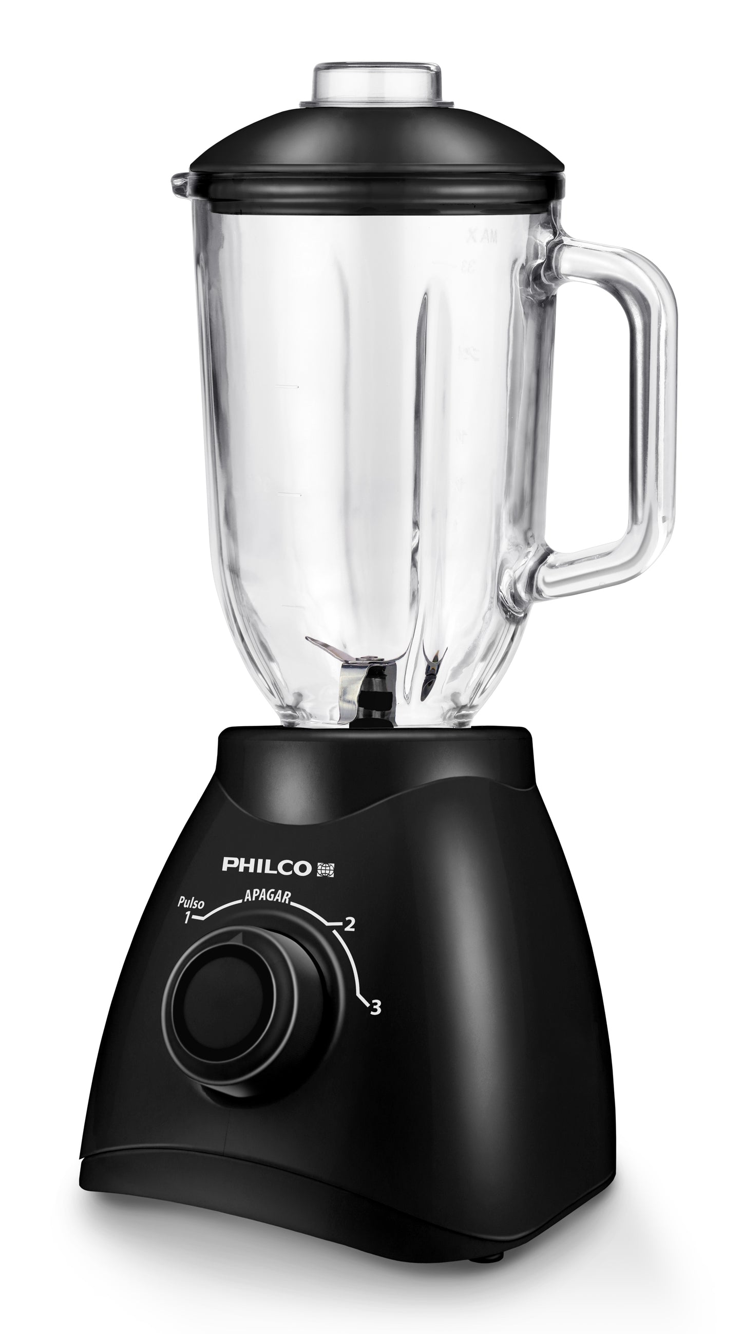 Licuadora Philco 2 Velocidades y 1 Pulso, Vaso de Vidrio, Color Negro - Mod. 1214