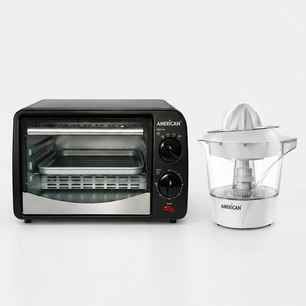 Kit Desayuno: Horno Eléctrico + Exprimidor de Cítricos