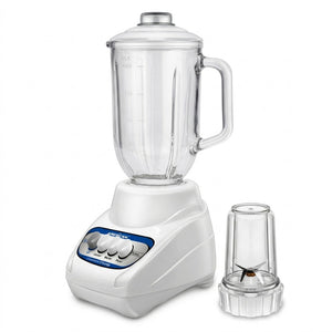 Licuadora American 3 Velocidades y 1 Pulso, Vaso de Vidrio, Color Blanco - Mod. 1314